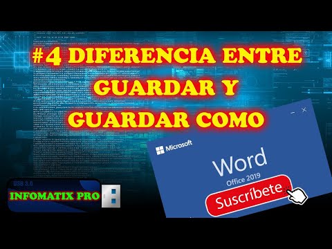 La diferencia entre guardar y guardar como