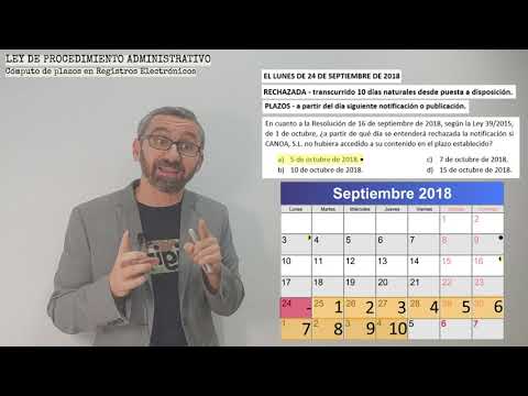 Días hábiles o naturales según la Ley 39/2015