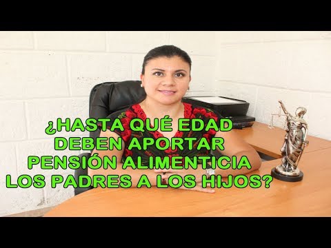 Hasta qué edad se paga pensión a un hijo