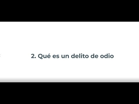 ¿Qué es un delito de odio y cómo se define?