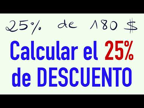 Cómo calcular el 25 por ciento