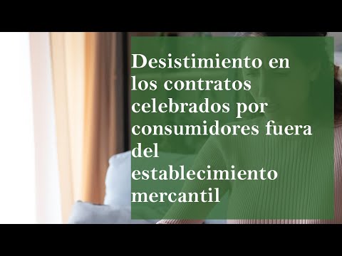 El derecho de desistimiento en el contrato de servicios