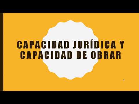 Capacidad jurídica y de obrar en el Código Civil español