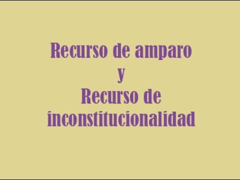 Recursos de inconstitucionalidad y amparo: diferencias y usos