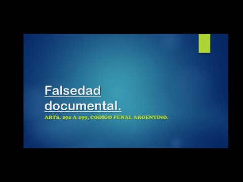 Delitos de usurpación y falsedad documental